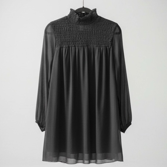 H&M Elegant Black Long Sleeve Dress - Picture 2 of 6